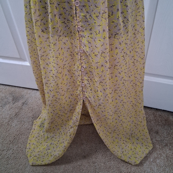 Floral Semi Sheer Summer Maxi Dress Size S - Picture 3 of 16